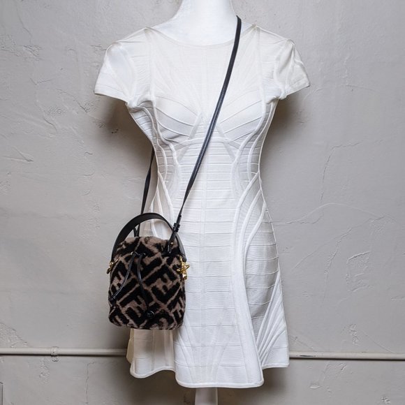 SOLD Fendi Mini Shearling Mon Tresor Bucket Bag - Picture 8 of 8